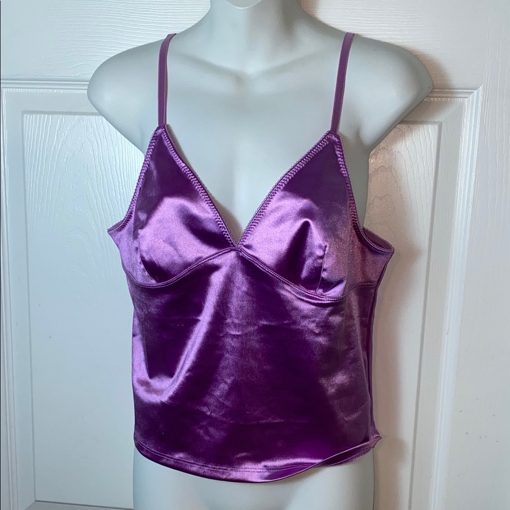 Urban Outfitters Lavender Satin Camisole Cami Size XL